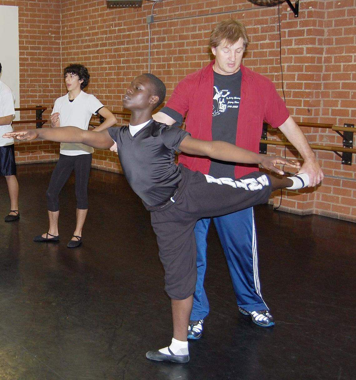 Justine Lindsay, photographed at age 14, while training at Debbie Allen Dance Academy in Los Angeles.