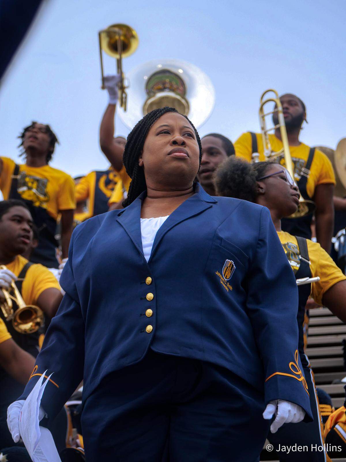 JCSU marching band director and assistant professor of music Tomisha Price-Brock is using a $200,000 NEH grant to explore North Carolina music’s role in culture, education and technology.