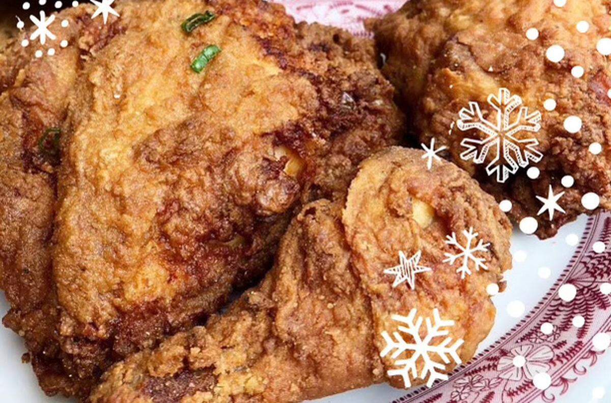 Haberdish’s fried chicken, served with black pepper gravy.