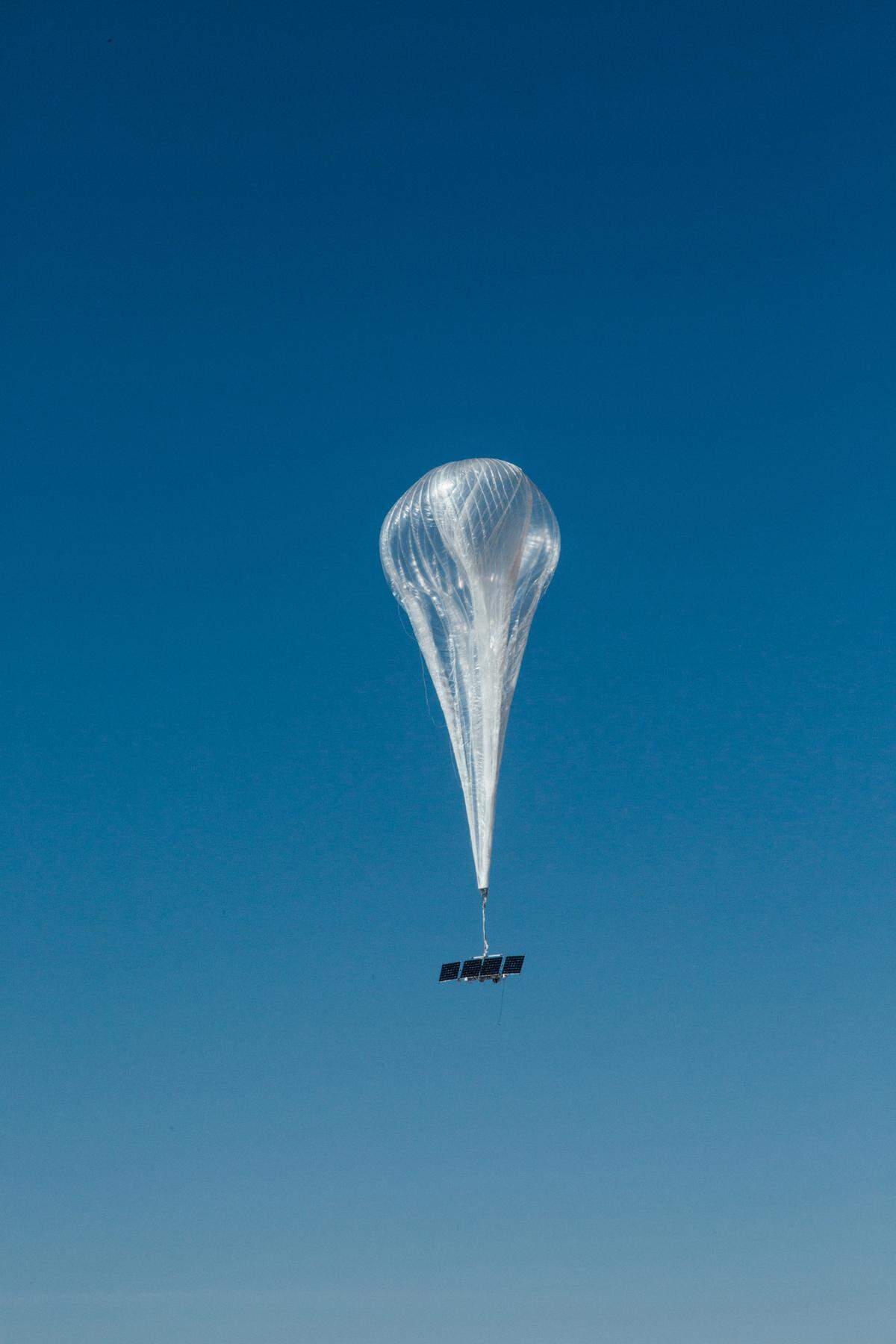 The balloons might appear as white dots in the sky if weather conditions permit but are otherwise diffult to see.