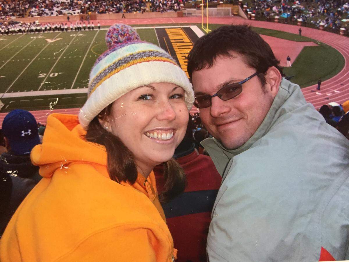 Charlotte firefighter Seth Tinsley, who died of brain cancer in 2016, with his wife Mary. Studies show that firefighters, who are often engulfed in toxic substances at fire scenes, are more likely than most to be diagnosed with several forms of cancer.