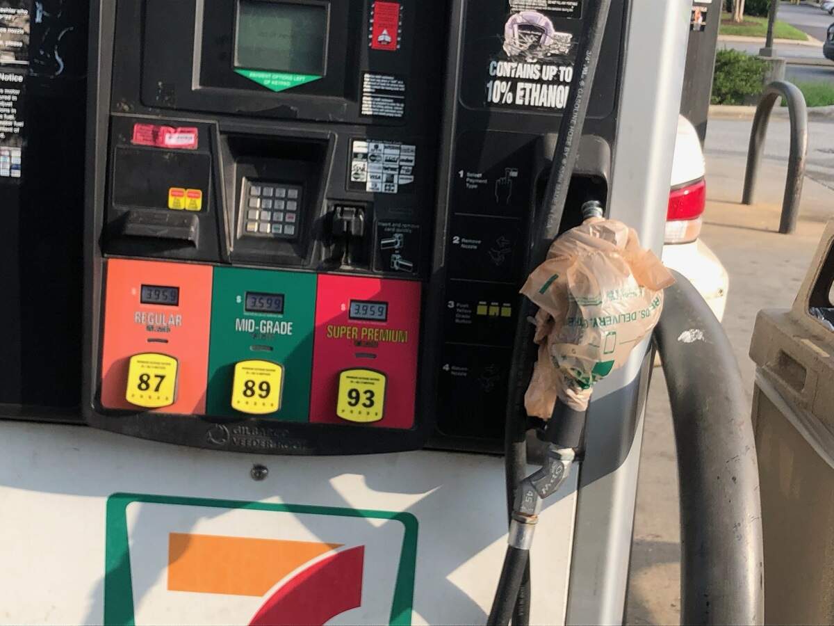 Teshelle Sandwick took this photo on Monday evening, Aug. 12, 2024, of the No. 5 regular unleaded gas pump at the 7-Eleven, 3737 N. Tryon St. in Charlotte, after a state inspector ordered the pump shut down.
