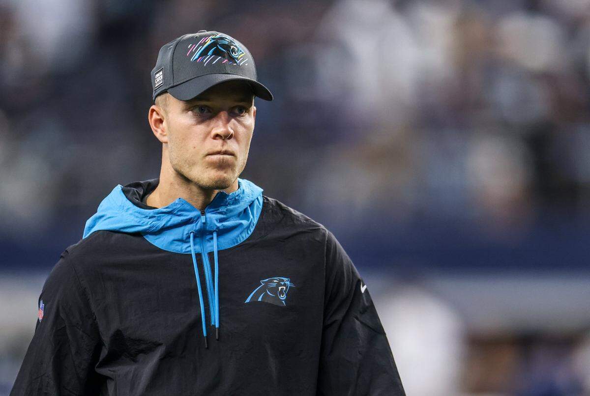 Carolina Panthers running back Christian McCaffrey did not play in Sunday’s loss to Dallas.
