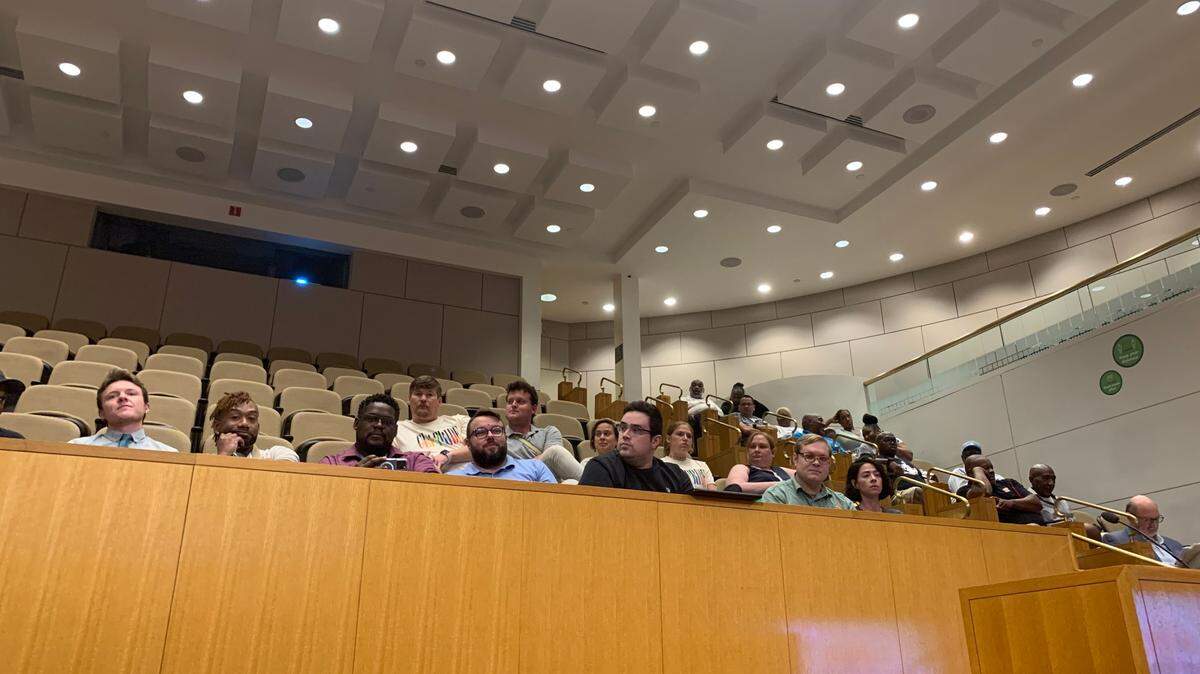Members of Charlotte’s LGBTQ+ community attended Tuesday’s Mecklenburg County Commission meeting, where commissioners voted down adding a Pride proclamation to agenda over a procedure issue.