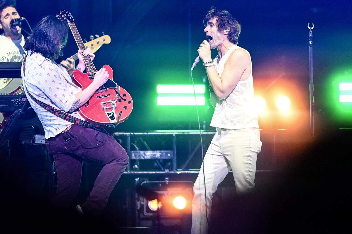 The All-American Rejects perform at the Spectrum Center Wednesday, Nov. 5, 2025, in Charlotte, N.C.
