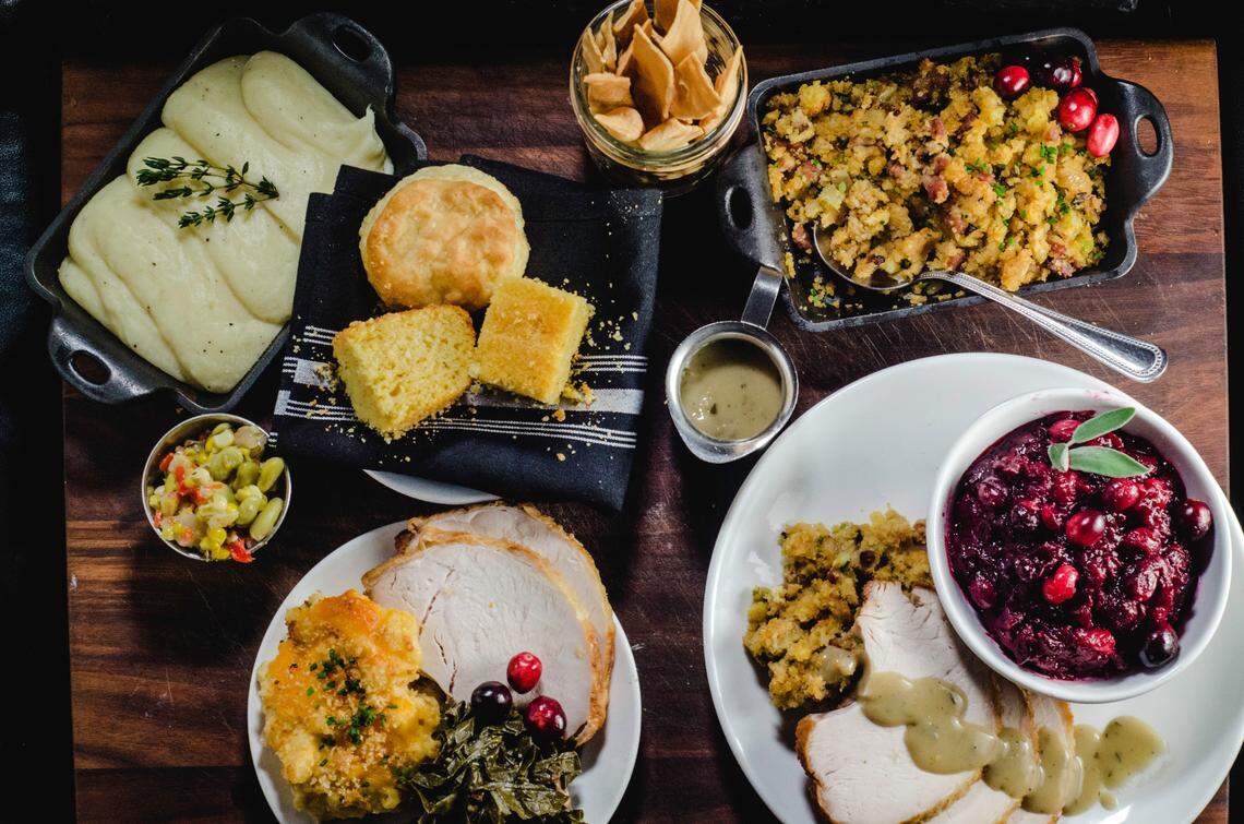 Along with lunch, dinner and brunch, New South Kitchen & Bar offers family meals and pre-order holiday meals.