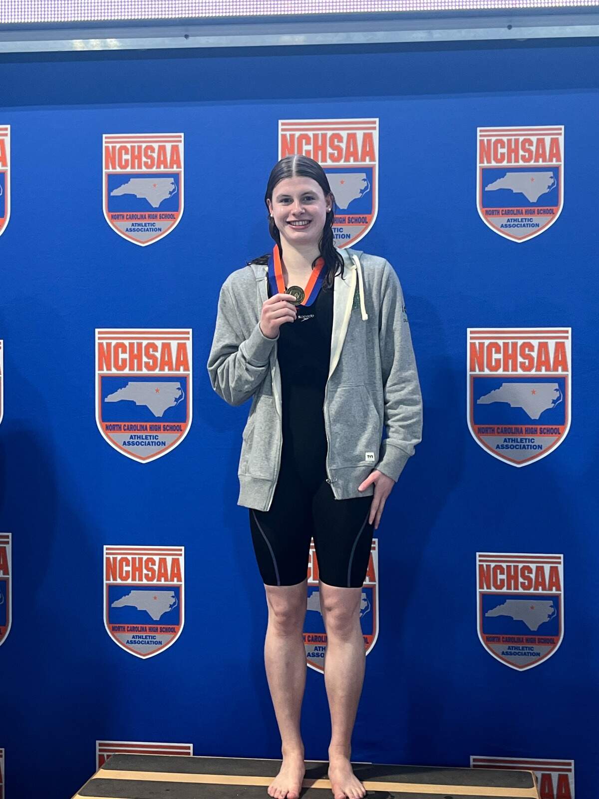 Myers Park High’s Emma Grace Richardson is The Observer’s girls’ swimmer of the year for the 2025-26 school year.
