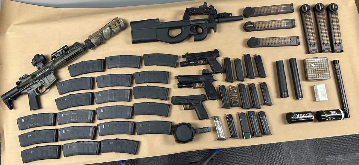 Officers seized multiple firearms during Black Boat Weekend on Saturday.