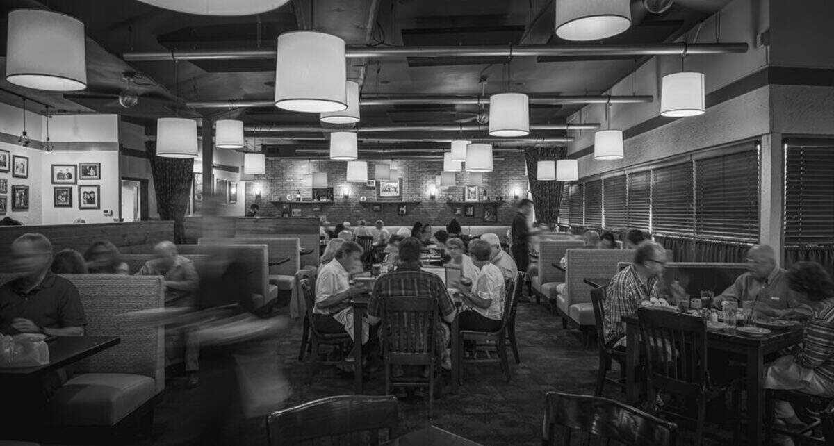 The dining room at Mama Ricotta’s.