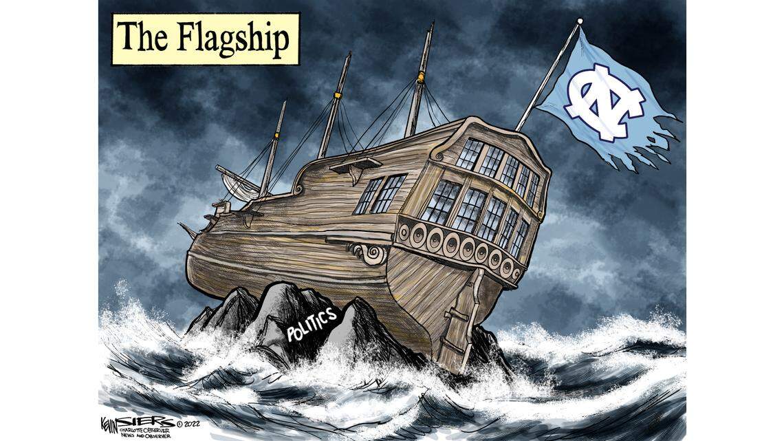 Kevin Siers cartoon: The Flagship