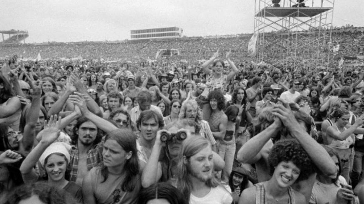 Some 200,000 people packed into Charlotte Motor Speedway for the August Jam in 1974.