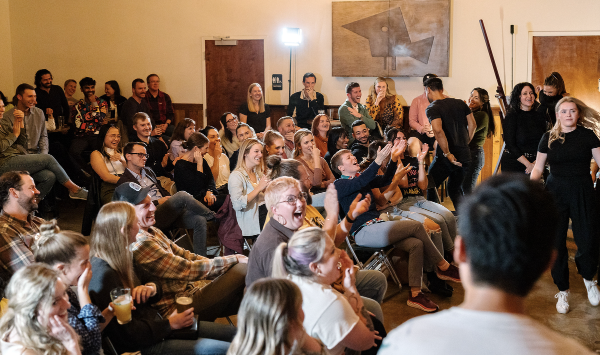 Shameless performances include regular interaction with audience members.