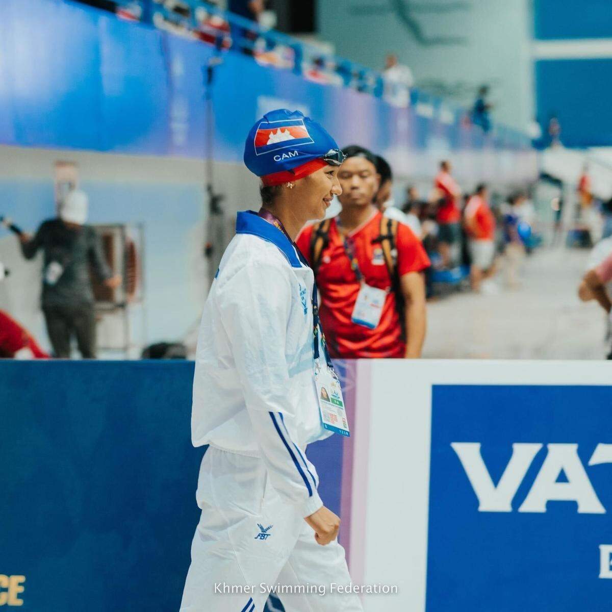 Apsara Sakbun will compete in the 2024 Olympics with Cambodia, the nation from which her father immigrated to the United States.