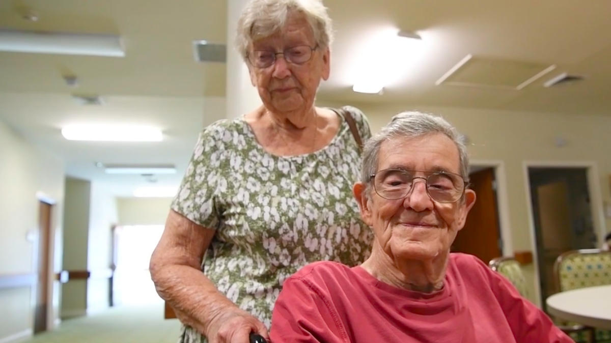 A resident and his wife were sheltering at a nursing home in North Carolina ahead of Florence.