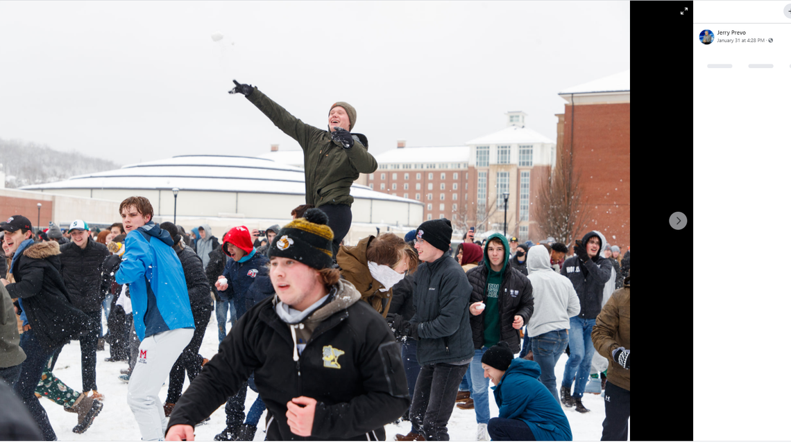 A seemingly innocent campus snowball fight at Liberty University in Virginia is being blasted across the nation due to the lack of masks and other safety precautions required to stop the spread of COVID-19