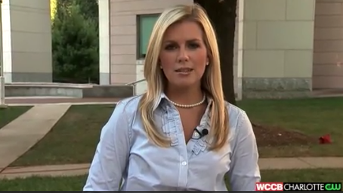 Morgan Fogarty on the air for WCCB in 2010.