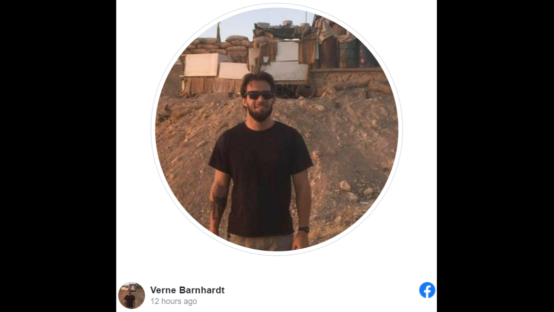 Jacob Barnhardt, 34, was killed in a three-car wreck, Nasvhille police said.