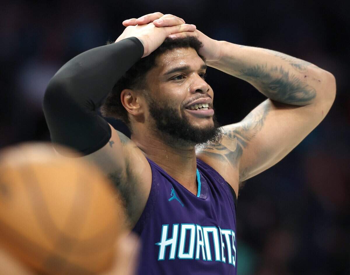Charlotte Hornets forward Miles Bridges played in 501 regular-season games for the team, but never got to the playoffs.