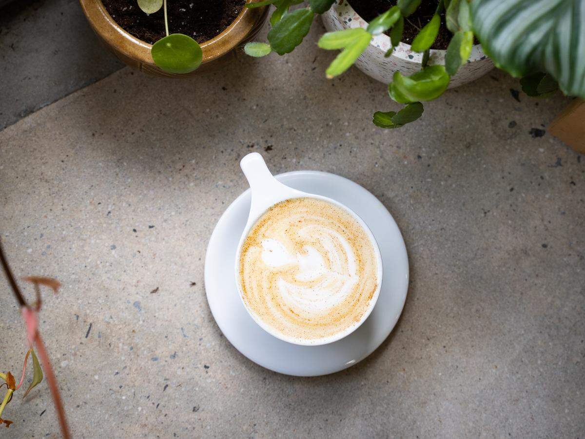 The Kabocha Squash Latte at Hex Coffee.