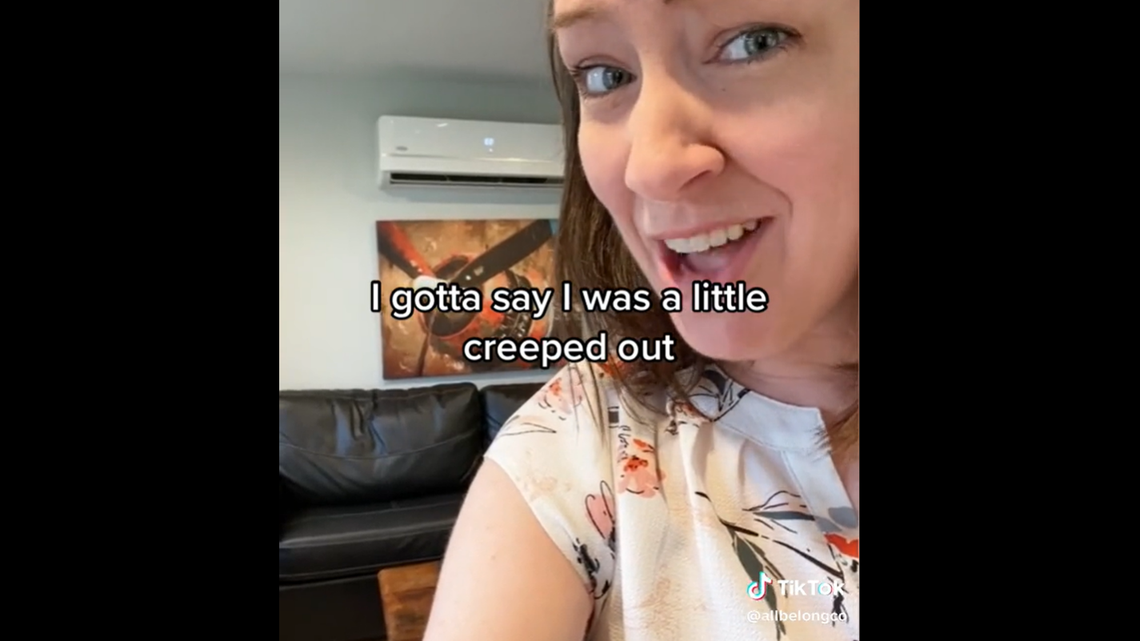 “I have never seen this picture before in my life,” the Virginia mom said. “I gotta say, I was a little creeped out.”