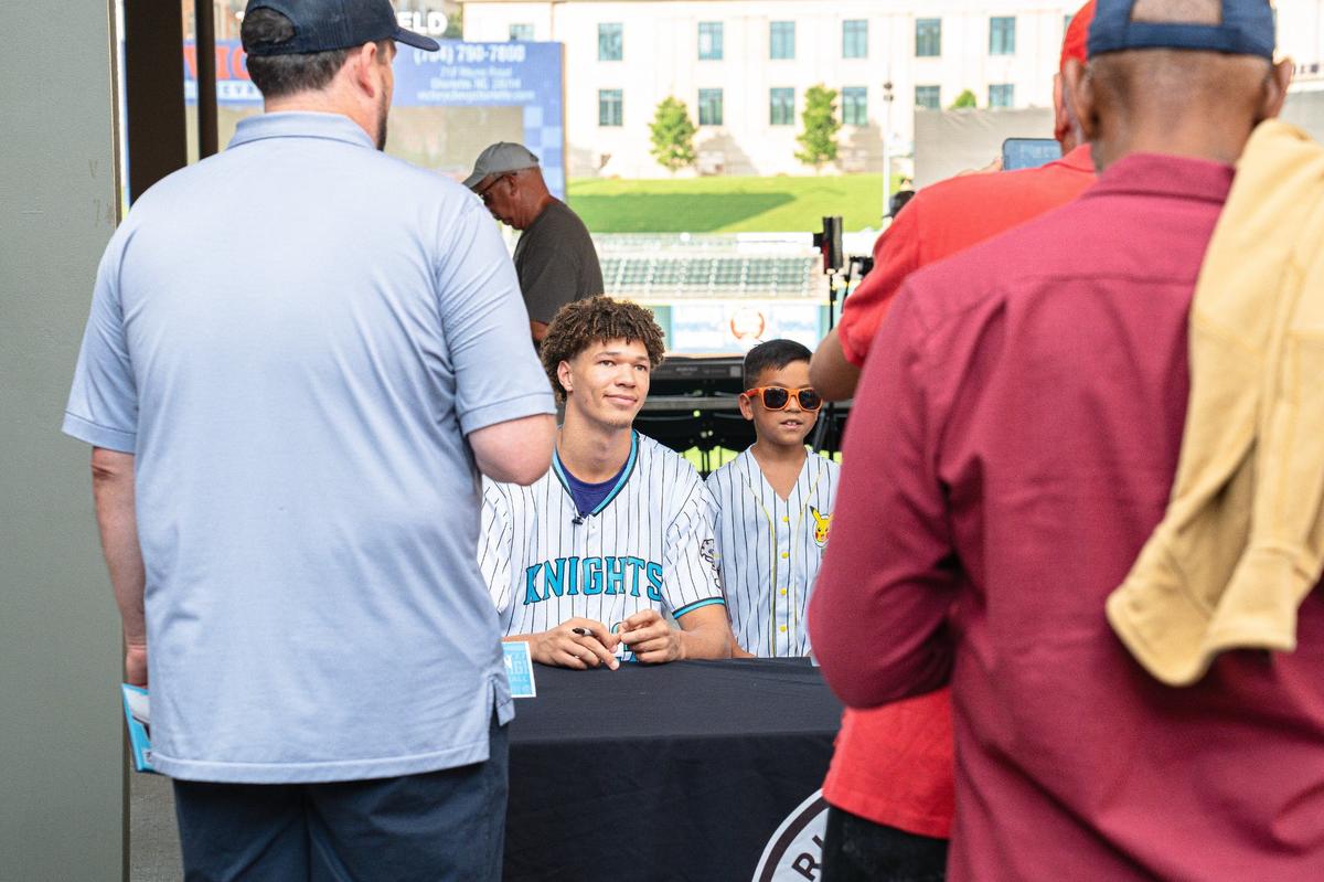 Hornets rookies at the Knights game on August 15 2024