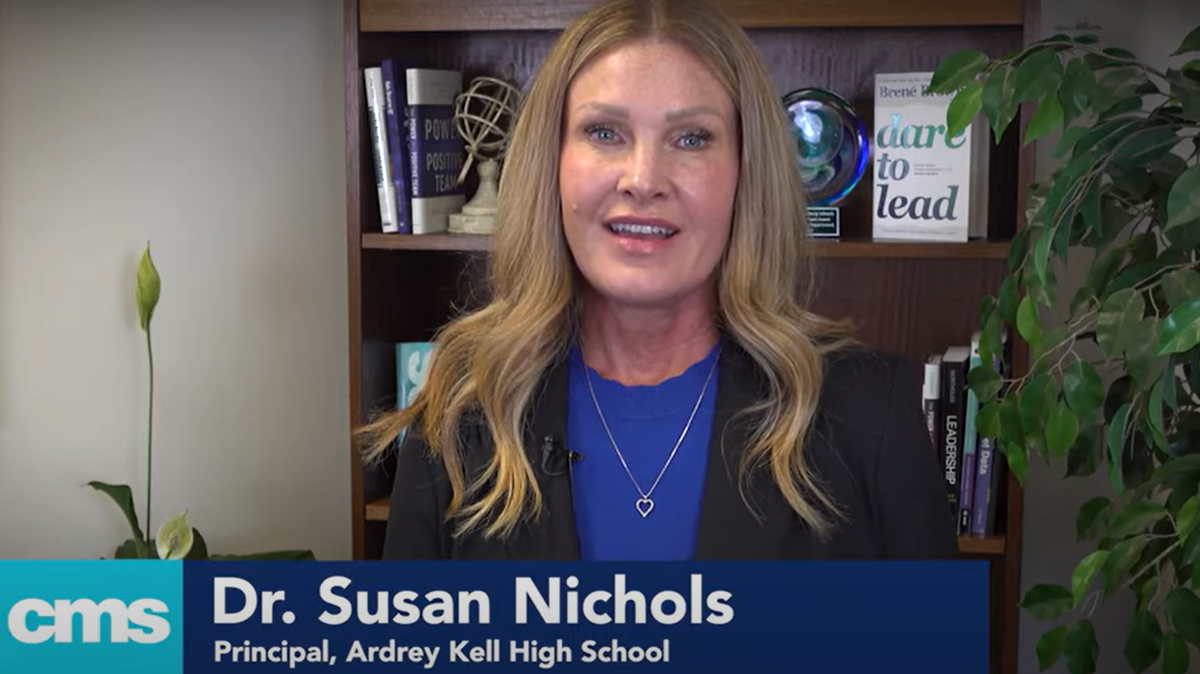 Charlotte-Mecklenburg Schools posted a video to its YouTube page Wednesday announcing a new principal of Ardrey Kell High School.