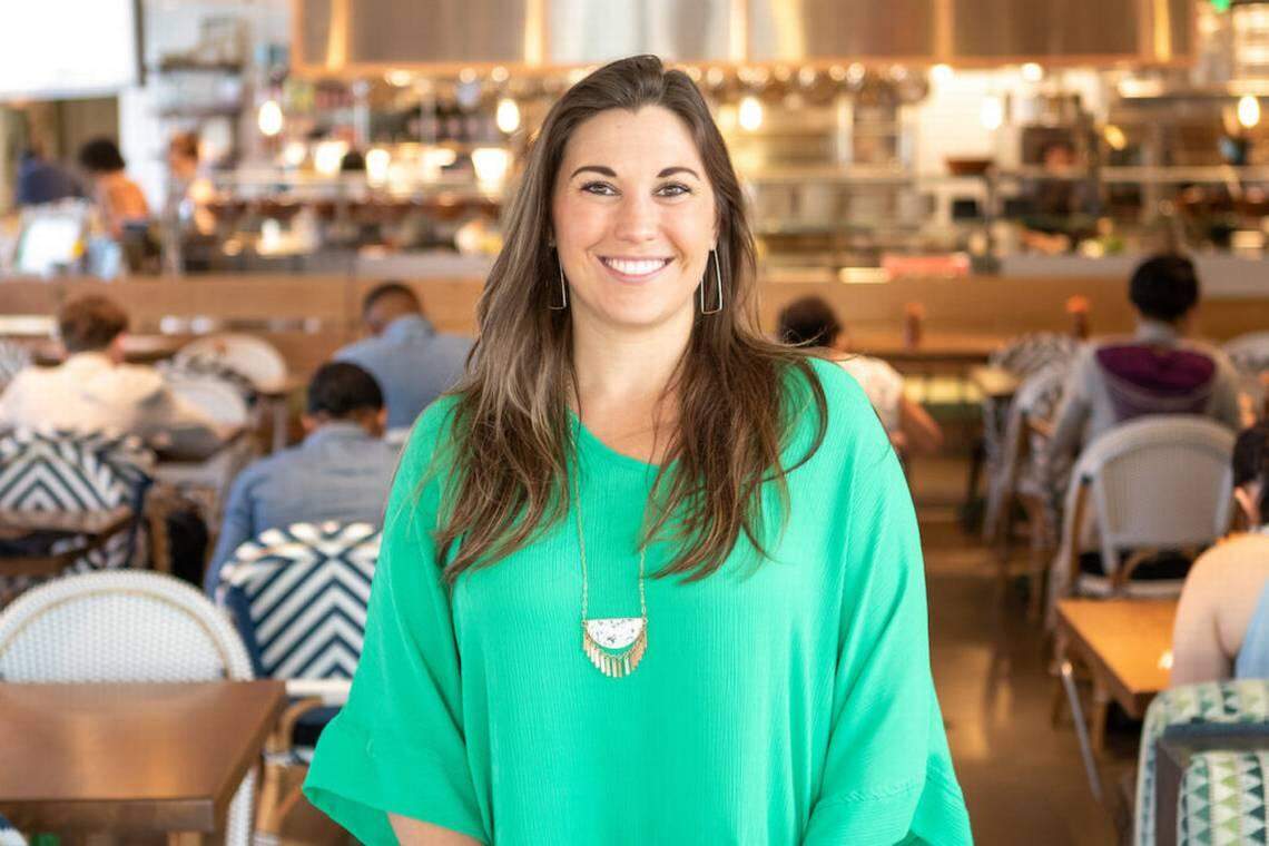 Jessica Mulroy, regional manager of Flower Child, which opens July 30 in South End.