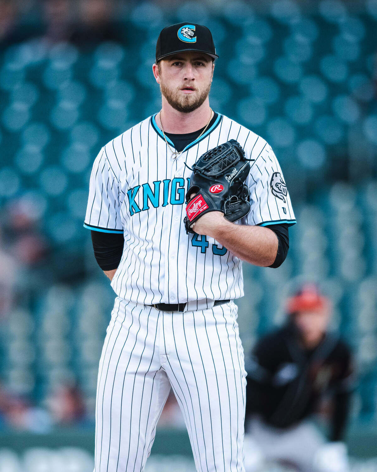 Duncan Davitt, right-handed pitcher for the Charlotte Knights, is also a stellar sportswriter for the Independent Advocate, the newspaper his parents own and operate in his Iowa hometown.