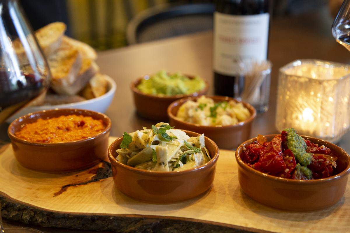 Ciccheti is adding new  bruschetta toppings, served with olive oil crostini.