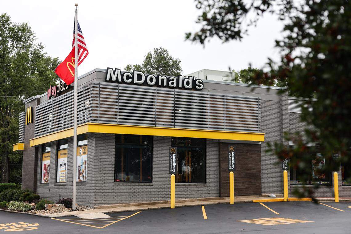 This newly renovated McDonald’s, on Main Street in Belmont, stands in place of the old building that was originally broken into and robbed by Jeffrey Manchester in May 2000. 