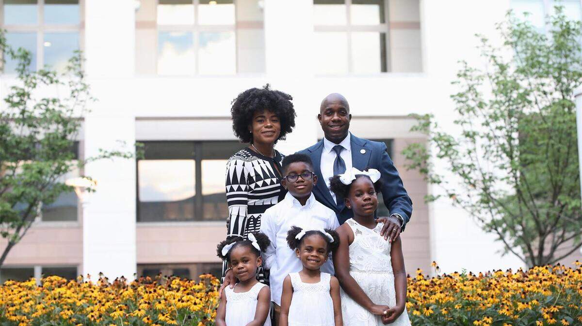 Khalif and Courtney Rhodes are pivoting from normal work roles to teacher roles.