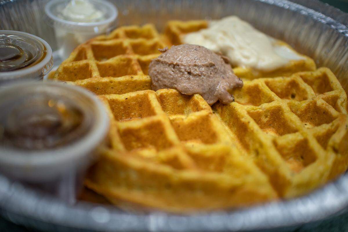 Uptown Yolk is all about brunch — you can get it there daily until 2 p.m.