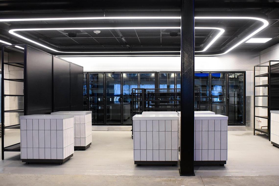 Five new grab-&-go markets which will offer fans hot entrees and packages snacks will open throughout Bank of America Stadium in Charlotte, N.C. Monday, Feb. 7, 2022. The stadium is undergoing a series of renovations in anticipation of Charlotte FC’s inaugural season which opens at home on March 5.