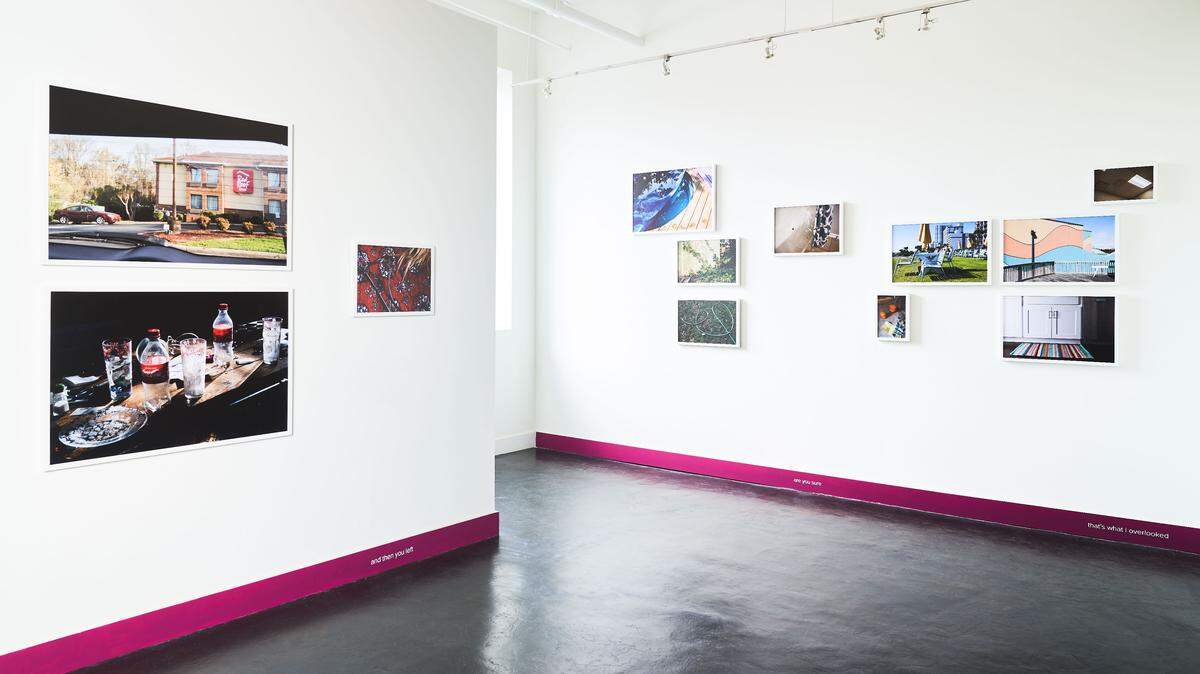 These photos are part of an exhibition on display at Hodges Taylor. <REPLY> is a photographic conversation between Charlotte-based artists Amy Herman and Micah Cash.