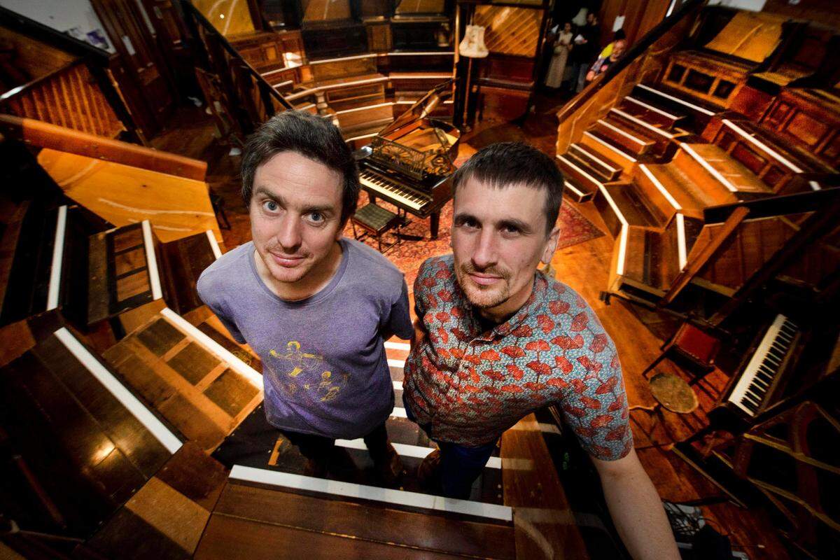 Pianodrome directors Tim Vincent-Smith and Matt Wright.