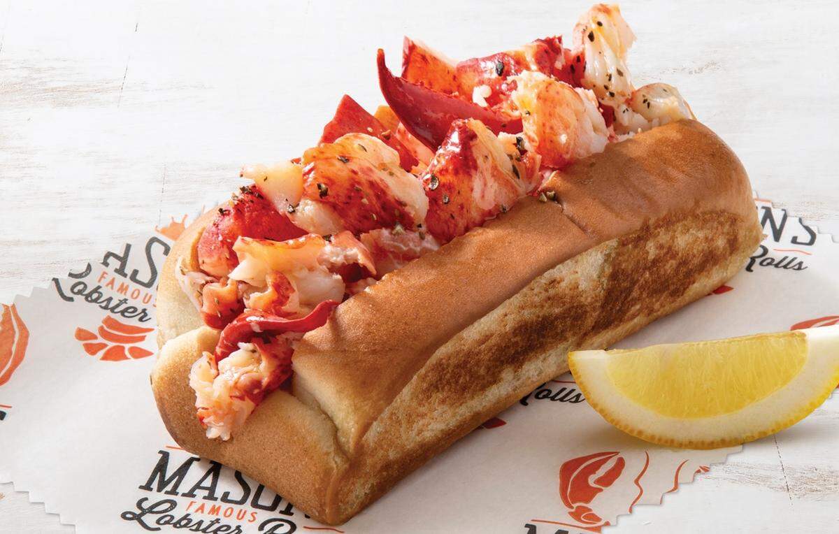 Mason’s Famous Lobster Rolls’ classic option is served chilled with mayo and lemon butter.