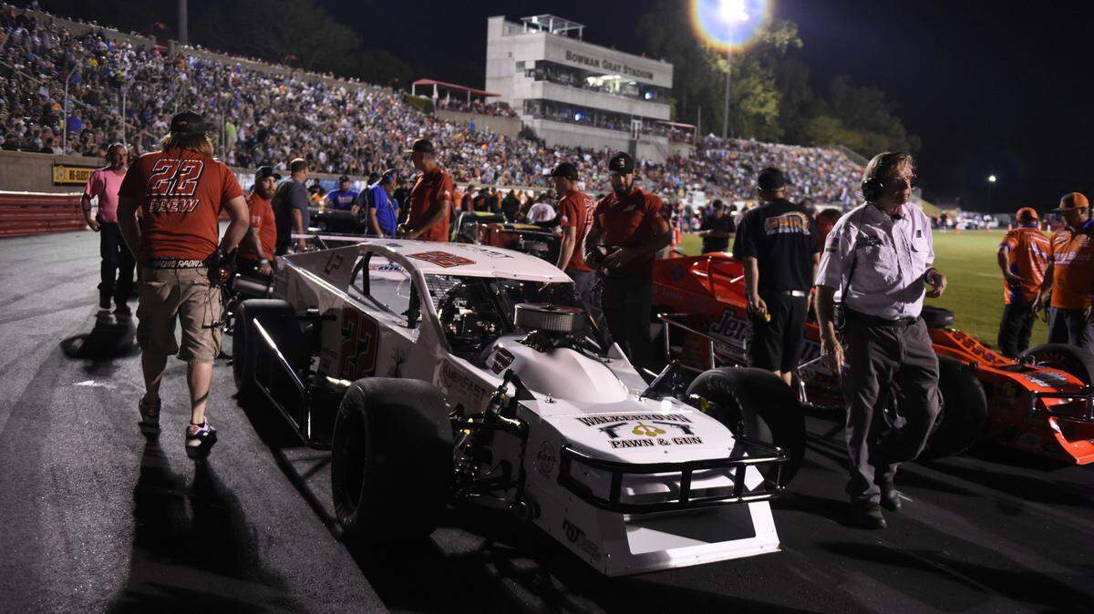 “It’s probably one of the most unique tracks you can go to.” The quarter-mile race track at Bowman Gray Stadium pictured.