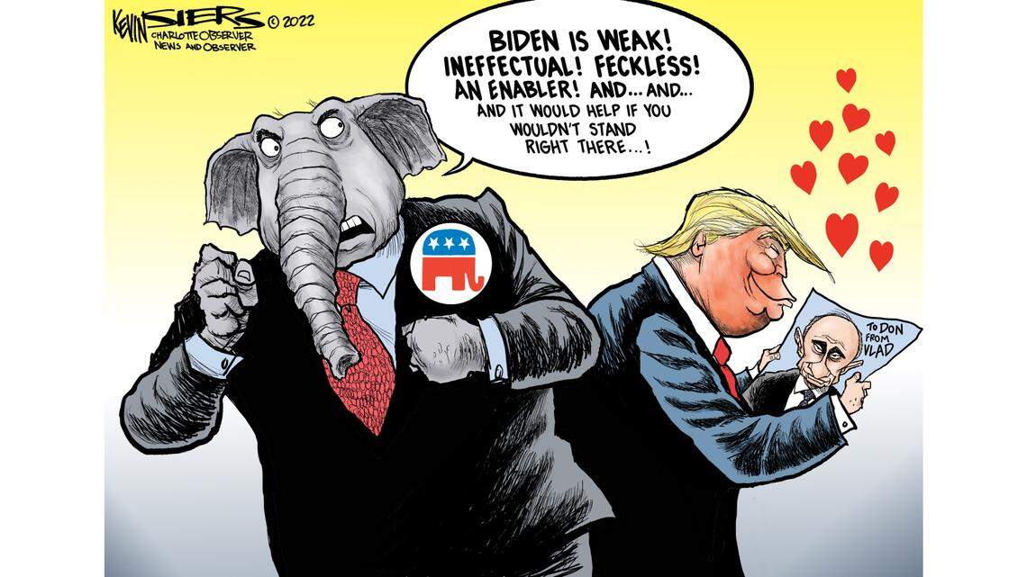 Kevin Siers cartoon: Russian down the memory hole