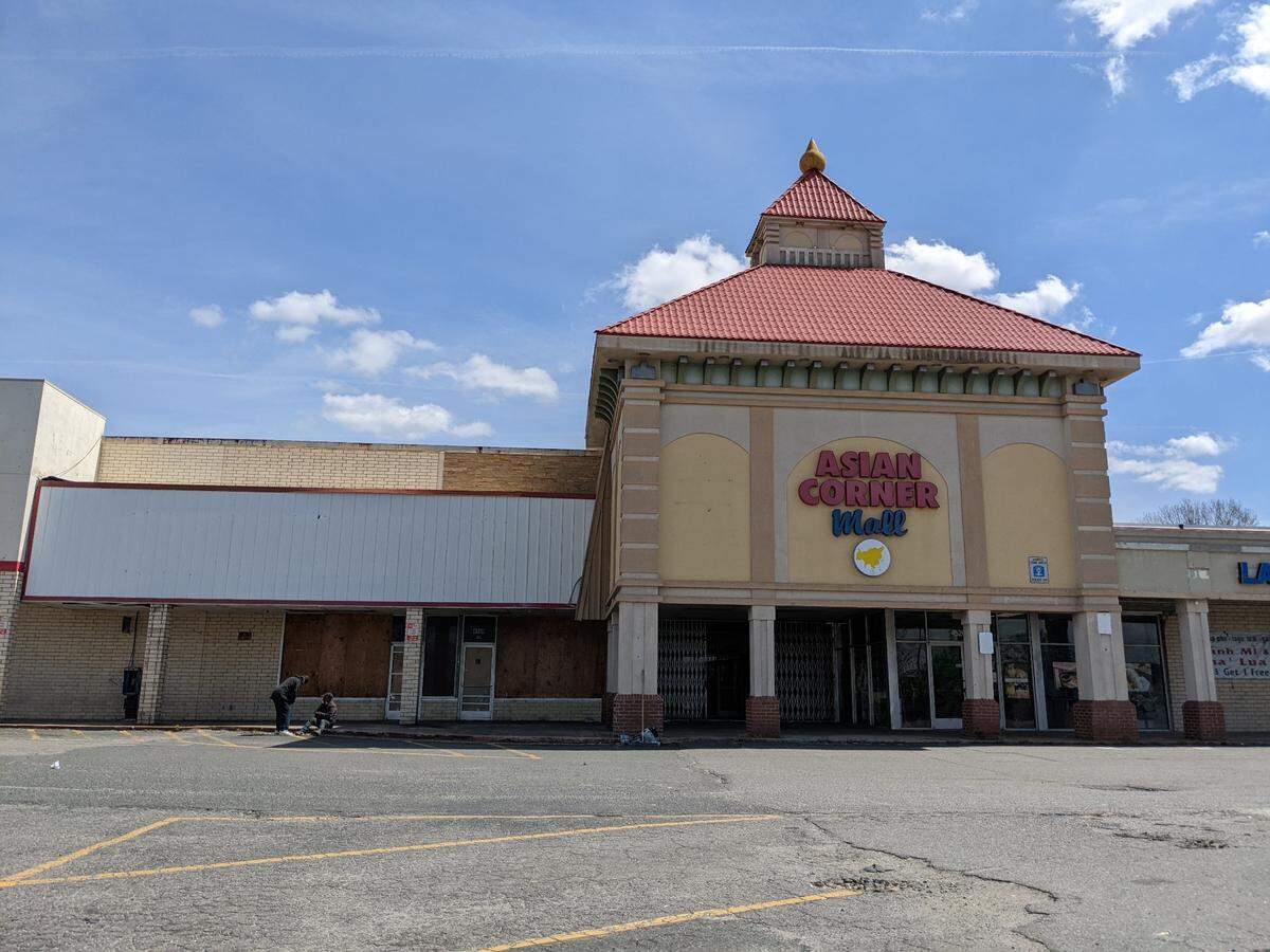 The Asian Corner Mall, which sits along North Tryon Street, pictured in March. There are now questions about the future of the mall given a recent sale of a portion of the property to a local real estate investment and development firm.