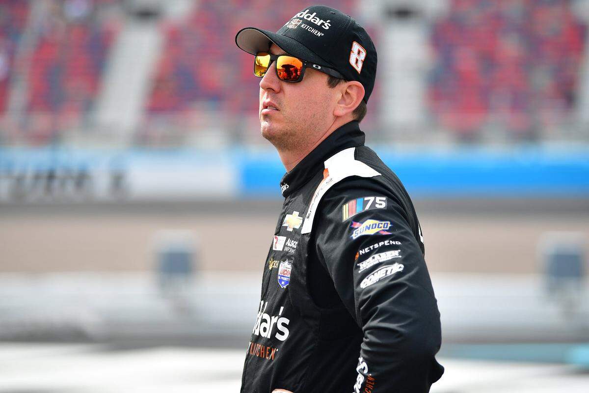 Mar 11, 2023; Avondale, Arizona, USA; NASCAR Cup Series driver Kyle Busch (8) during qualifying for the United Rentals Work United 500 at Phoenix Raceway. Mandatory Credit: Gary A. Vasquez-USA TODAY Sports