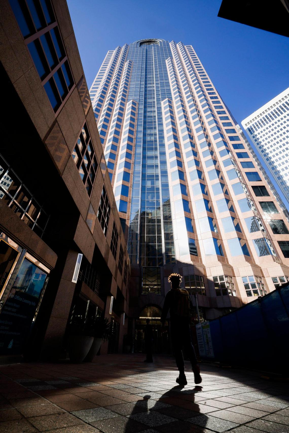 One Wells Fargo Center is one of Charlotte’s most iconic office towers. Earning the nickname of the jukebox building, it was built in 1988 and stands at 42 stories. The building’s owners invested $10 million last year, including upgrades to a street-level outdoor plaza and new top-floor amenity space for tenants.
