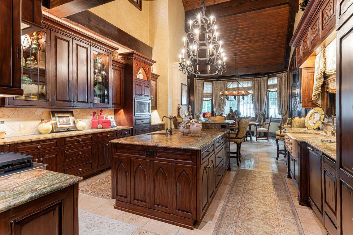 The kitchen of the mansion.