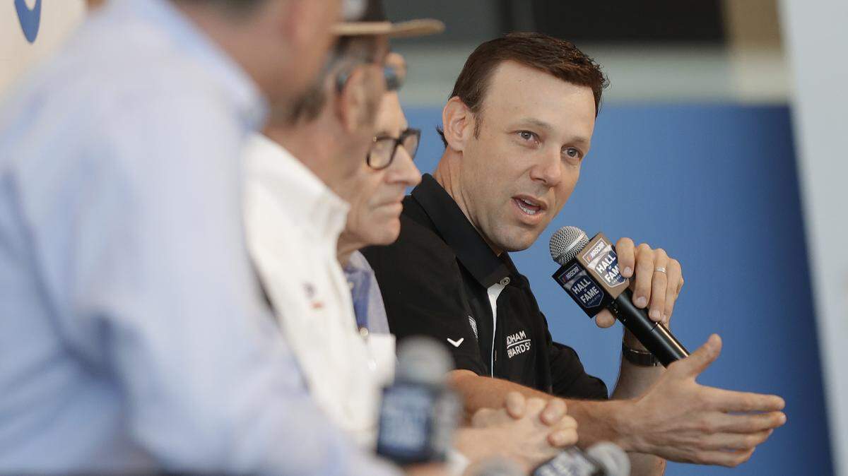NASCAR driver Matt Kenseth, right, announced at a recent news conference that he'll be back in a Cup series car part time for the remainder of the 2018 season. Beyond that, though, the waters are murkier.