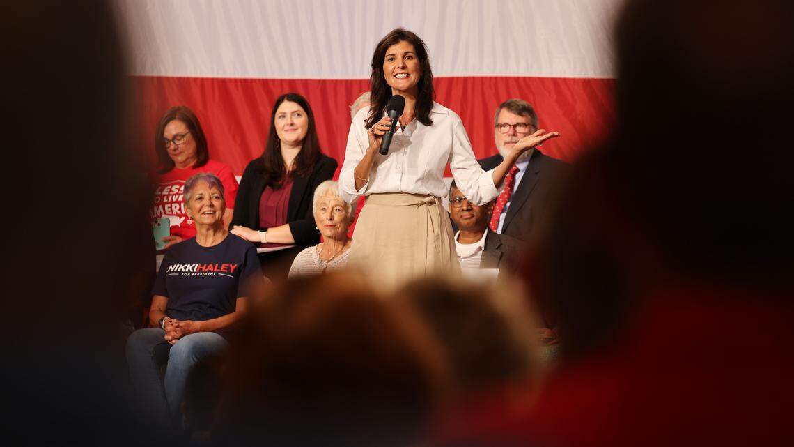 Republican Nikki Haley lambasts ‘axis of evil’ nations on SC campaign stop