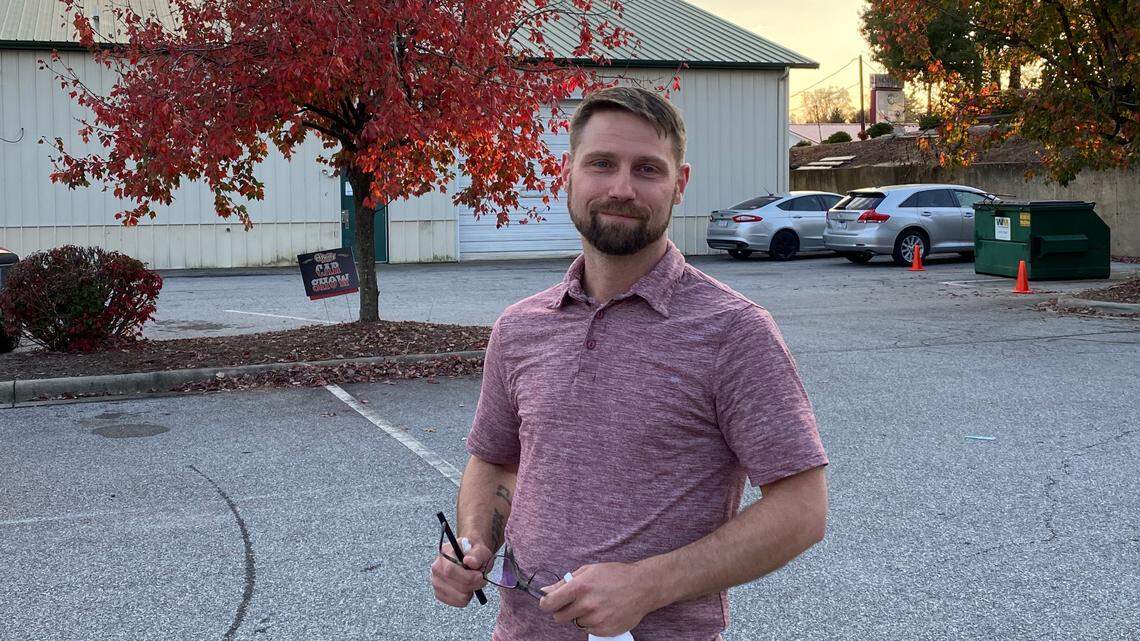 Kevin Marino, 44, is a Republican voter in Hendersonville. He supports Cawthorn because he believes he will be a role model for other young people.