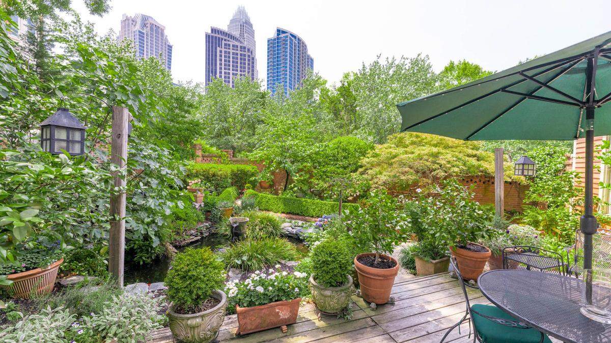 The Causby-Cernorsky Garden at 400 N. Poplar St.