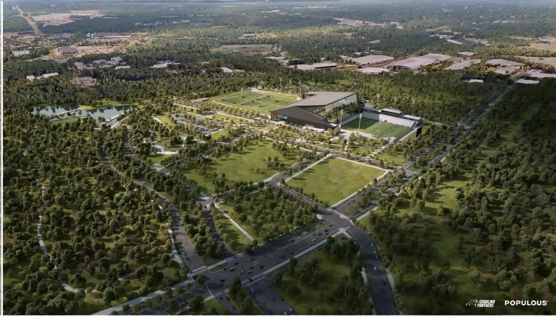 Rendering of Panthers’ new facility in Rock Hill. (Courtesy of Panthers)