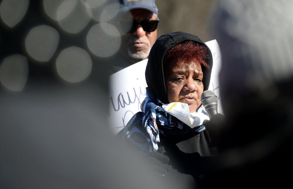 During her testimonial, Mary Henderson, told her story of losing multiple family members to gun violence. The Hidden Valley Community Association hosted a Martin Luther King Jr. Prayer March that began at noon on Monday.