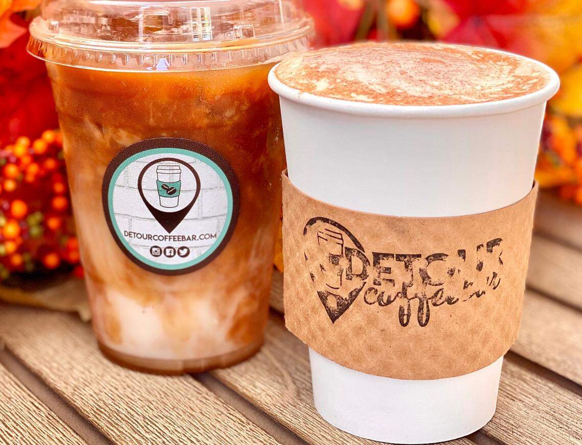 Detour’s fall offerings include the Hey Punkin’, a pumpkin spice latte made with real pumpkin puree and fall spices, and Pumpkin cold brew.
