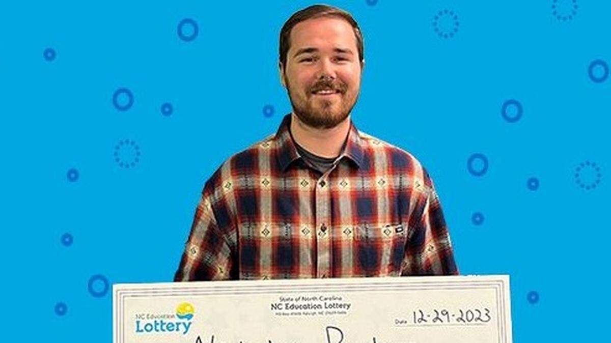 North Carolina resident Nicholas Parker won a six-figure prize on a Carolina Panthers lottery scratch-off game.